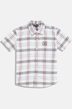 Tommy Hilfiger Boys Tartan Checks Opaque Checked Casual Shirt
