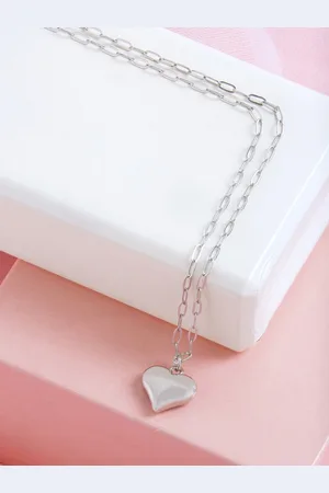 BeWitched Silver-Plated Heart Necklace