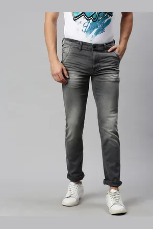 Ralph Lauren Men Grey Slim Fit Mid-Rise Clean Look Stretchable Jeans
