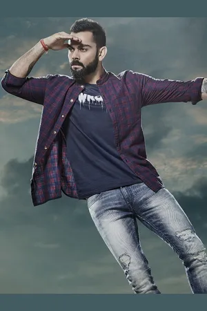 WROGN Men Navy & Maroon Slim Fit Checked Casual Shirt