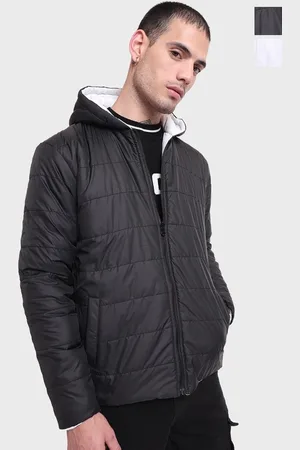 Bewakoof Hooded Reversible Oversized Puffer Jacket
