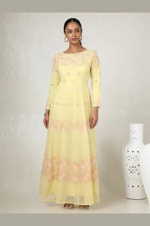 Soch Floral Embroidered Georgette Maxi Dress