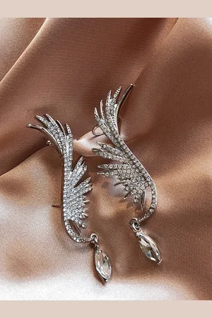 Krelin Stainless Steel Rhinestone Classic Ear Cuff