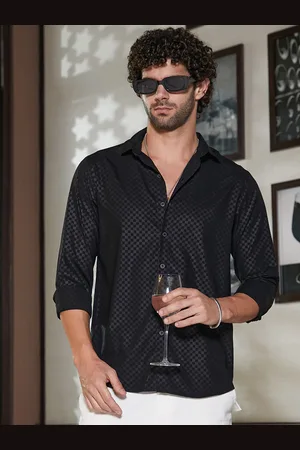 Campus Men Comfort Opaque Printed Casual Shirt