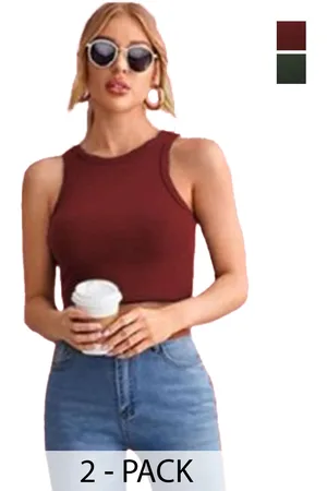 Mast & Harbour Cotton Crop Top