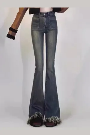 DressBerry Women Flared High-Rise Jeans
