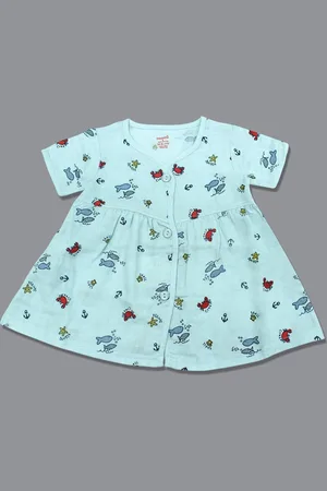 Born Print Organic Cotton A-Line Dress