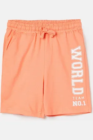 Lifestyle Boys Typography Printed Pure Cotton Shorts