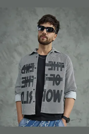 FUGAZEE Men Pinstripes Opaque Striped Casual Shirt