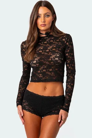 LULU & SKY Women Self Design High Neck Top
