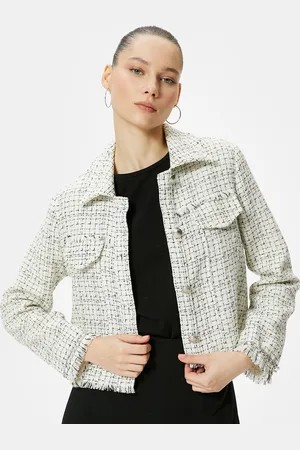 Koton Women Washed Denim Jacket with Patchwork