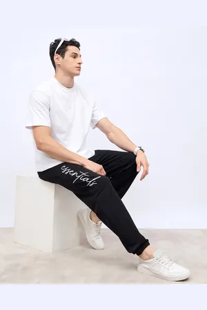 Styli Men Slogan Printed Oversized Joggers with Slip Pocket