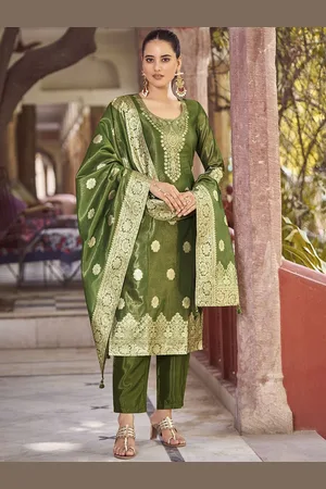 Kalini Women Floral Regular Kurta with Trousers & With Dupatta