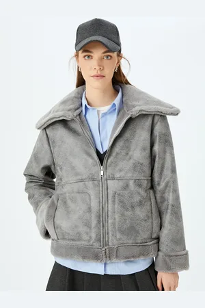Koton Women Camouflage Longline Tailored Jacket