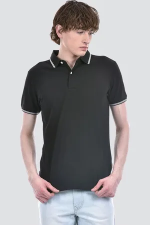 NUMERO UNO Men Solid Polo Collar T-shirt