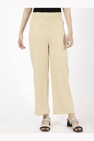 Spiffy Women Smart Loose Fit High-Rise Trouser