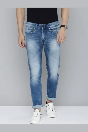 Flying Machine Men Blue Skinny Fit Heavy Fade Stretchable Jeans