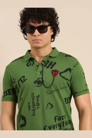 Being Human Brand Logo Printed Polo Collar Pure Cotton T-shirt