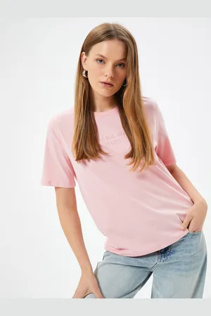Koton Women Typography Printed Round Neck T-shirt