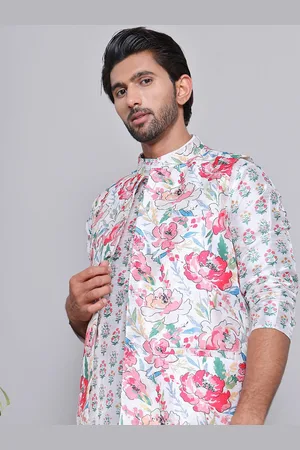 Jompers Men Printed Nehru Jackets