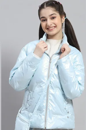 Monte Carlo Girls Mock Collar Lightweight Puffer Jacket