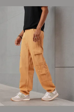 Kook N Keech Men Grunge Twist Relaxed Fit Cargo Jeans