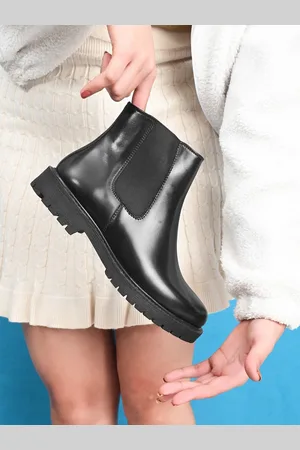 San Frissco Women Casual High-Top Chelsea Boots
