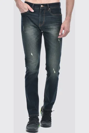 NUMERO UNO Men Tapered Fit Mildly Distressed Light Fade Stretchable Jeans