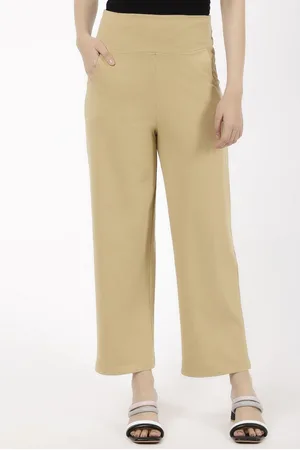 Spiffy Women Smart Loose Fit High-Rise Trousers
