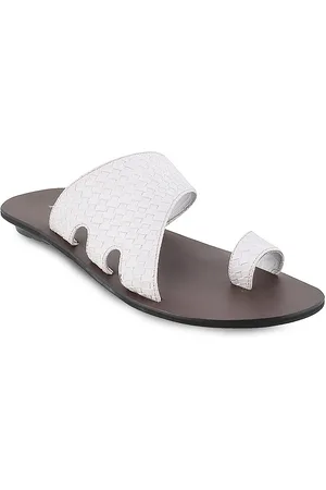 Metro Men White Comfort Sandals