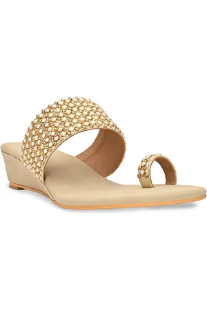 Rocia Embellished One Toe Wedge Heels