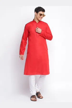 Sanwara Men Red Kurta