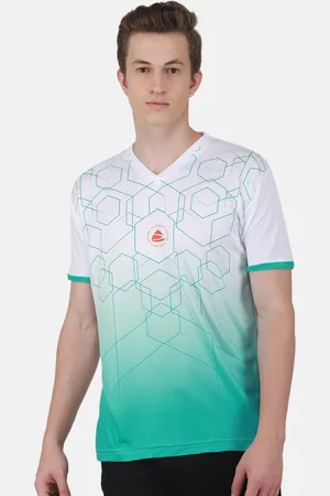 Duke Geometric Printed V-Neck Regular Fit Sports T-Shirt