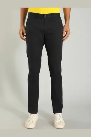 Indian Terrain Men Brooklyn Slim Fit Cotton Trousers