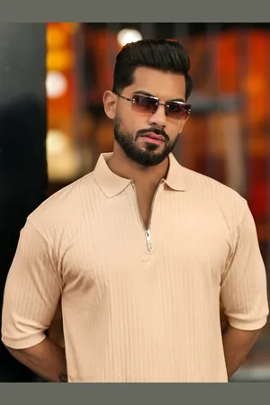 Maniac Men Polo Collar T-shirt