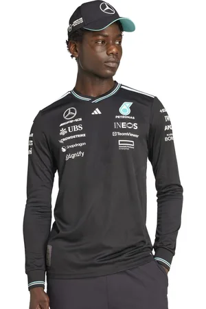 adidas Mercedes Printed Round Neck Slim Fit T-Shirt