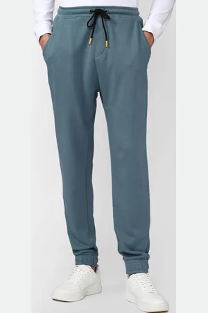 Forever 21 Men Blue Joggers Drawstring Trousers