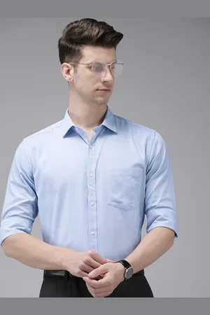 Park Avenue Self Design Slim Fit Pure Cotton Formal Shirt