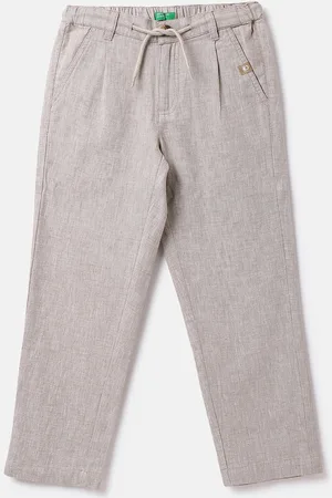 Benetton Boys Mid Rise Pleated Trousers