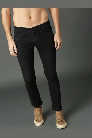 Roadster Men Black Skinny Fit Mid-Rise Clean Look Stretchable Jeans