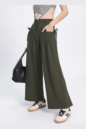 DressBerry Women It-Pant Essential Flared Trousers