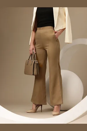 Chemistry Women High-Rise Relaxed Fit Bootcut Trousers