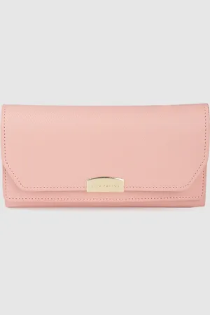 Lino Perros Women Pink Animal Printed PU Zip Around Wallet