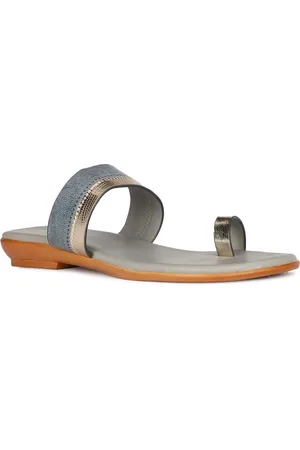 Bata Colourblocked One Toe Flats