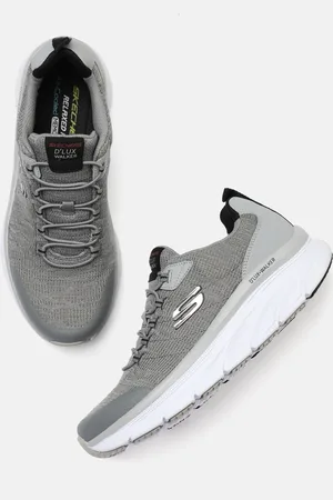 Skechers Men Grey & Black D