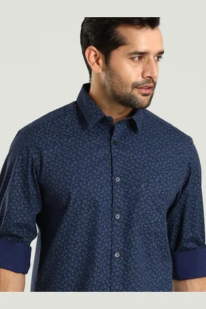 Indian Terrain Men Classic Slim Fit Opaque Printed formal Shirt