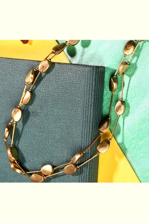 Bamboo Tree Jewels Alloy Artificial Beads Necklace