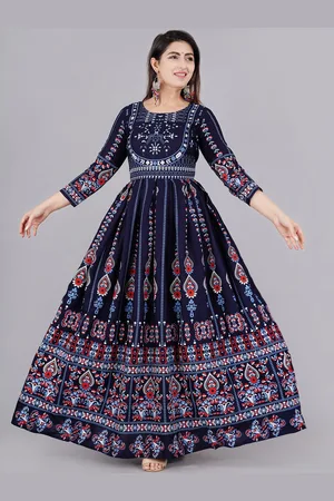 AO Services Women Ethnic Motifs Printed Maternity Anarkali Kurta