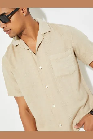 Max Collection URB_N Men Regular Fit Jacquard Resort Shirt