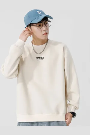 HERE&NOW Men Round Neck Pullover Sweatshirt